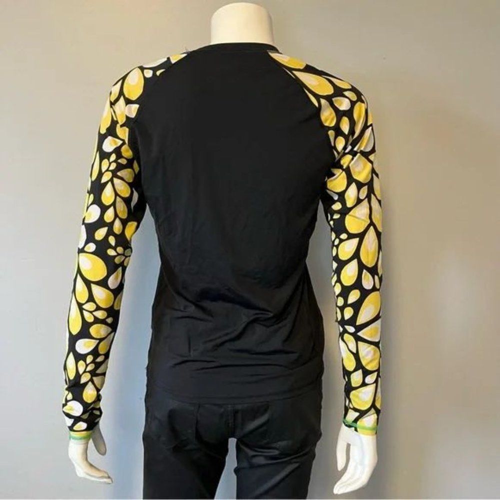 The North face Rash Guard top fro women size medium black and yellow - Picture 6 of 7